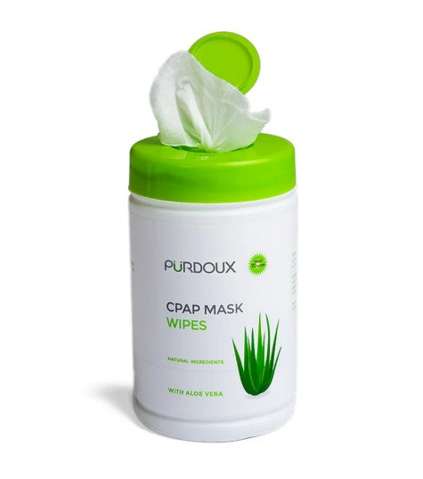 PURDOUX CPAP Unscented with Aloe Vera Wipes Canister (70 wipes)