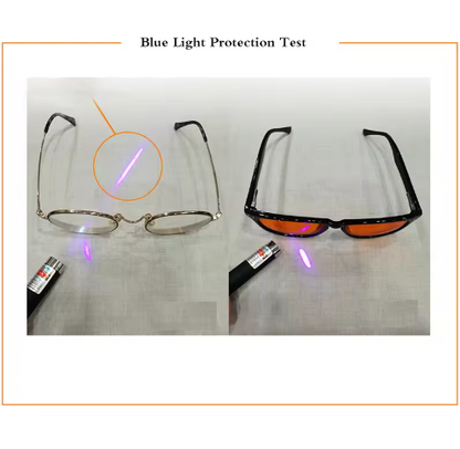 Blue Blocking Eye Glasses - Black Frame